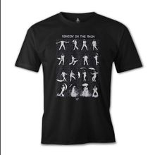 Lord T-Shirt ES-573 Siyah Singin In The Rain Erkek T-shirt