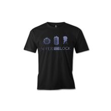 Lord T-Shirt ES-585 Siyah Super Who Lock Erkek T-shirt