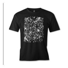 Lord T-Shirt ES-593 Siyah Clown Erkek T-shirt