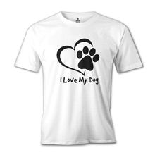 Lord T-Shirt Love my Dog Beyaz Erkek T-shirt