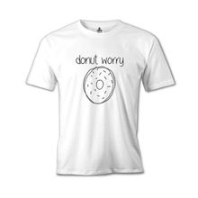 Lord T-Shirt MB-914 Donut Worry Beyaz Erkek T-Shirt