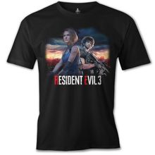 Lord T-Shirt ÖS-477 Resident Evil 3 Siyah Erkek T-Shirt