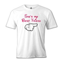 Lord T-Shirt She's my Best Friend 1 Beyaz Erkek T-shirt