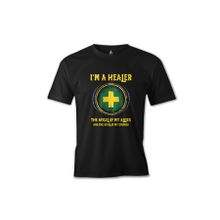 Lord World of Warcraft - The Healer Siyah Erkek T-shirt