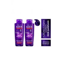 Loreal Elseve Color Mor 200 Ml x 2 Şampuan