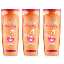 Loreal Paris Elseve Dream Long 3x360 ml Onarıcı Bakım Şampuanı + Siyah Masaj Şampuan Fırçası