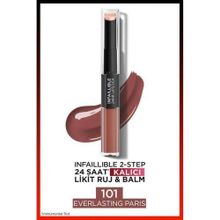 Loreal Paris Infaillible 2-Step 101 Everlasting Paris Kalıcı Likit Ruj ve Balm