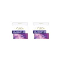 Loreal Paris Kolajen Bakımı Kırışıklık Karşıtı 2x50 ml Günlük Bakım Kremi