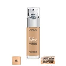 Loreal Paris No:3N Creamy Beige True Match 3D Golden Beige True Match Bakım Yapan Kapatıcı Fondöten