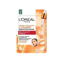 Loreal Paris Revitalift Clinical Anında Aydınlatıcı C Vitamini 26 gr Serum Etkili Maske