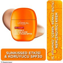 Loreal Paris Revitalift Vitamin C Tinted Glow Daily Fluid SPF 30 40 ml Nemlendirici