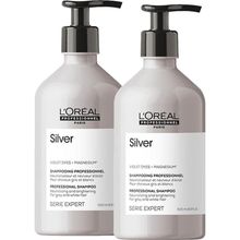 L'Oreal Professionnel 2x500 ml Serie Expert Silver Mor Şampuan