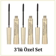 Loreal Telescopic Gold Uzun Görünüm Veren Siyah 3'lü Maskara Seti
