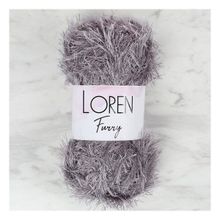 Loren 34056 RF036 Furry Koyu Gri El Örgü İpi