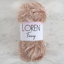 Loren 34060 RF053 Furry Bej El Örgü İpi