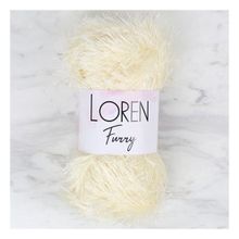 Loren 34062 RF065 Furry Krem El Örgü İpi