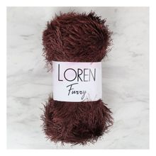 Loren 34064 RF093 Furry Kahverengi El Örgü İpi
