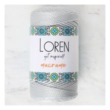 Loren 34331 RM060 Macrame Gri El Örgü İpi