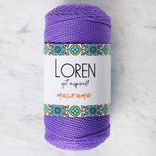 Loren 34346 RM0141 Macrame Mor El Örgü İpi