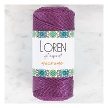 Loren 34347 RM0160 Macrame Mor El Örgü İpi