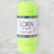 Loren L114 Macrame Neon Sarı El Örgü İpi