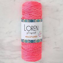 Loren L116 Macrame Neon Pembe El Örgü İpi