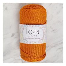 Loren LM011 34430 Polyester Soft Macrame Turuncu El Örgü İpi