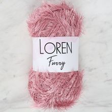 Loren RF028 Furry Gül Kurusu El Örgü İpi