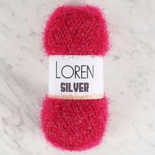 Loren RS0022 34078 Silver Fuşya El Örgü İpi