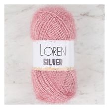 Loren RS0038 34080 Silver Pembe El Örgü İpi