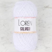 Loren Silver 34068 RS Optik Beyaz El Örgü İpi