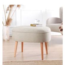Lorence Home TY4485 Krem Timoon Puf