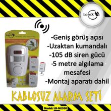 Lorex LR-NG300 Harekete Duyarlı Hırsız Uzaktan Kumandalı Alarm Sistemi