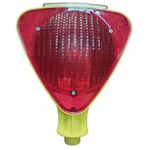 LOREX LR-SPL01R Güneş Enerjili Üçgen Flaşörlü Kırmızı Lamba, Solar Trafik Lambası, Kırmızı Renk