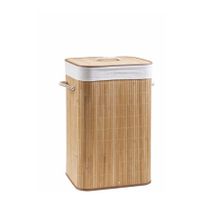 Lorin CHK520C Katlanır Bambu Banyo Kirli Çamaşır Sepeti