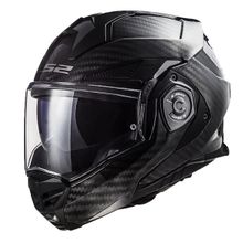 LS2 Advant X Karbon Çene Açılır Siyah Motosiklet Kaskı
