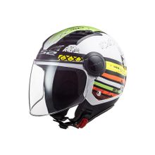 LS2 Airflow Ronnie Açık Mor Beyaz Motosiklet Kaskı