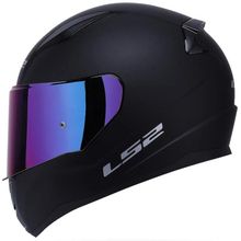 Ls2 Rapid Full Face Motosiklet Mat Siyah Gökkuşağı Vizörlü Kaskı