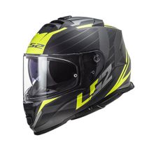 LS2 Storm 2 Nerve Full Face Siyah Sarı Motosiklet Kaskı