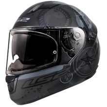 LS2 Stream Evo Viator Full Face Siyah Motosiklet Kaskı