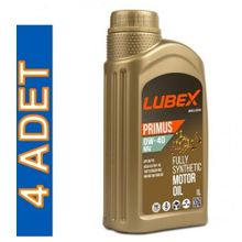 Lubex Primus MV 0W/40 1 Lt 4'lü Tam Sentetik Motor Yağı