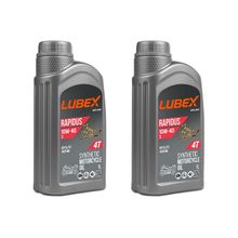 Lubex Rapidus S 10W-40 1 Lt 2'li 4 Zamanlı Motosiklet Yağı