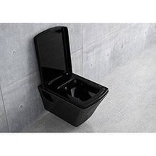 Lucco Loop Parlak Siyah 53 cm Asma Klozet