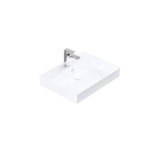 Lucco Stance 60 cm Beyaz Konsollu Dikdörtgen Lavabo