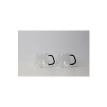Lucky Art Classica LYHL-002 100 ML Çift Cidarlı Borasilikat Espresso Bardak Seti