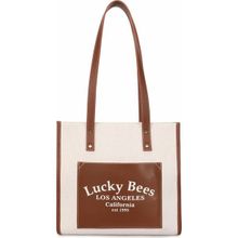 Lucky Bees Kahverengi Kadın El ve Omuz Çantası