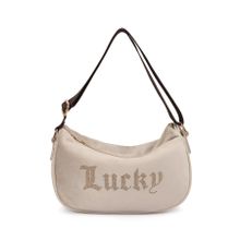 Lucky Bees Krem Desenli Kadın El ve Omuz Çantası