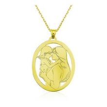 Lucky Gümüş Gold Anne Kız Kolye