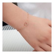 Lucky Gümüş Rose Birleşmiş Kalpler Kadın Bileklik