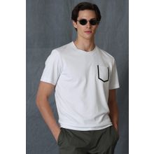 Lufian 111020169 Beyaz Sirius Modern Grafik Erkek T-shirt